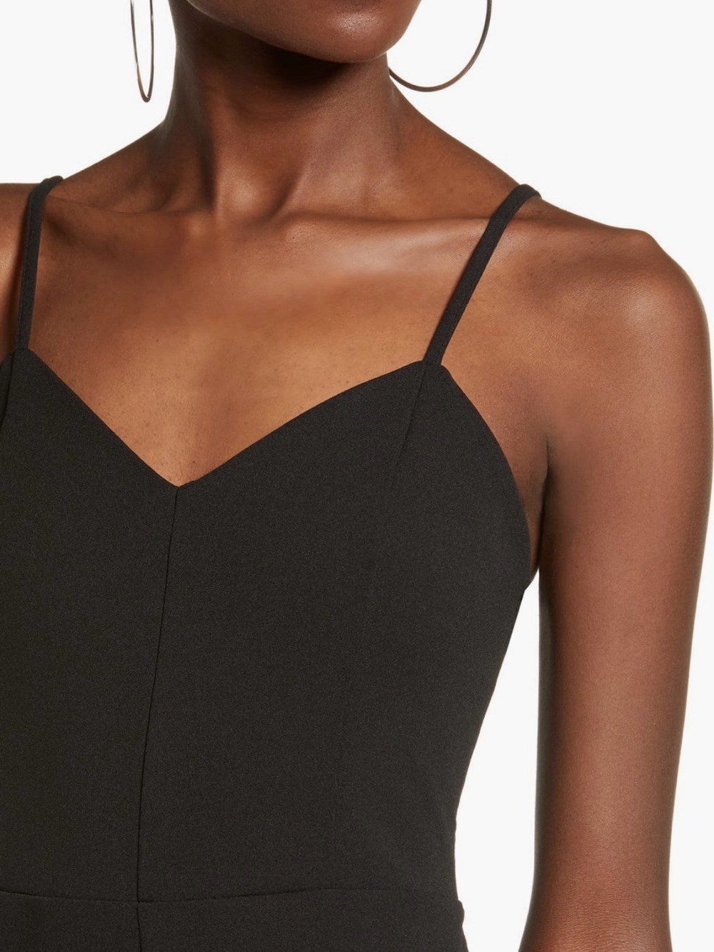 Leith Women's Black Wide-Leg Jumpsuit